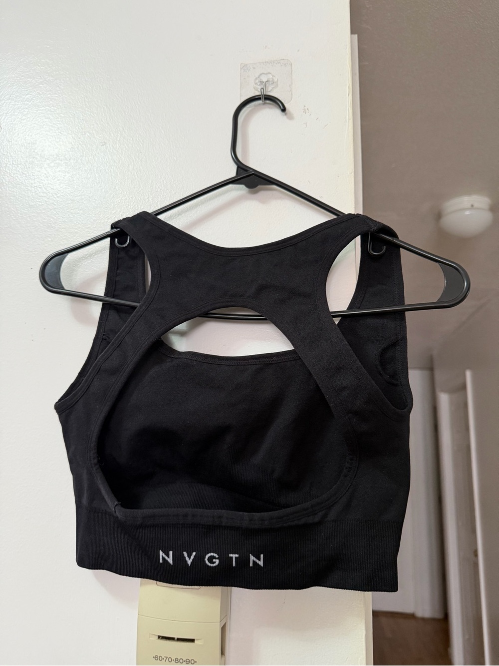 NVGTN Black Racerback Sports Bra